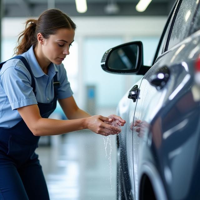 Team Iron Rinse che esegue un lavaggio a mano meticoloso